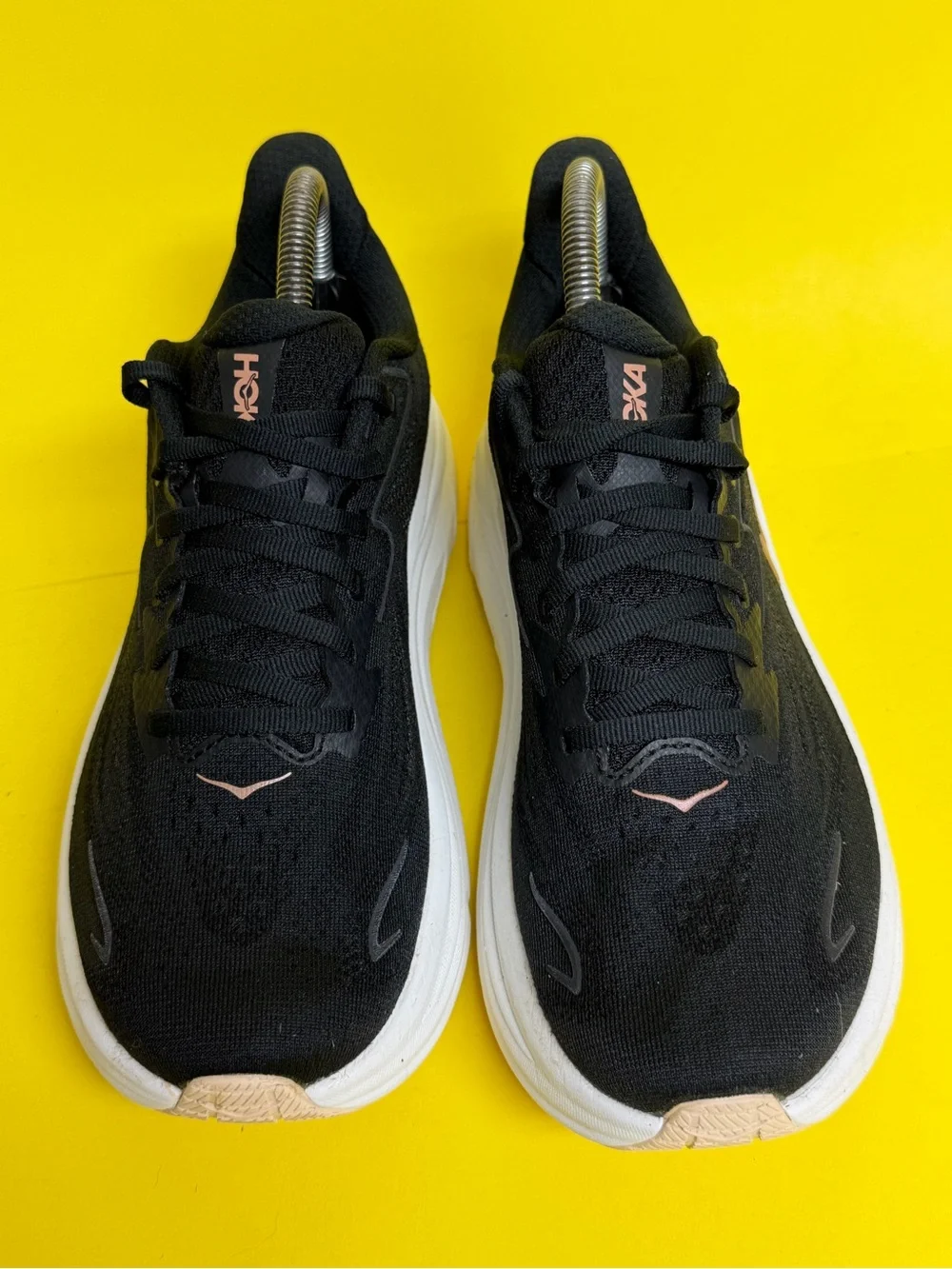Hoka Clifton 10 Womens Running Shoes Black Rose Gold 1162031 BRGL SIZE 8B